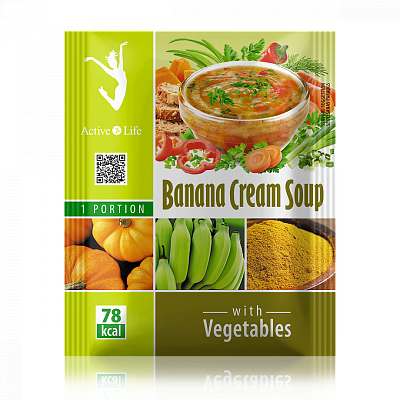 Банановый крем-суп с овощами, 25 г
