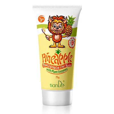 Pineapple Toothpaste with Plant Enzymes for Kids