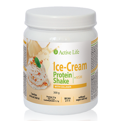 Ice-Cream Protein Shake with Collagen with sweetener