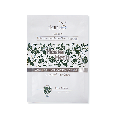 Anti-acne and scars face cleansing mask
